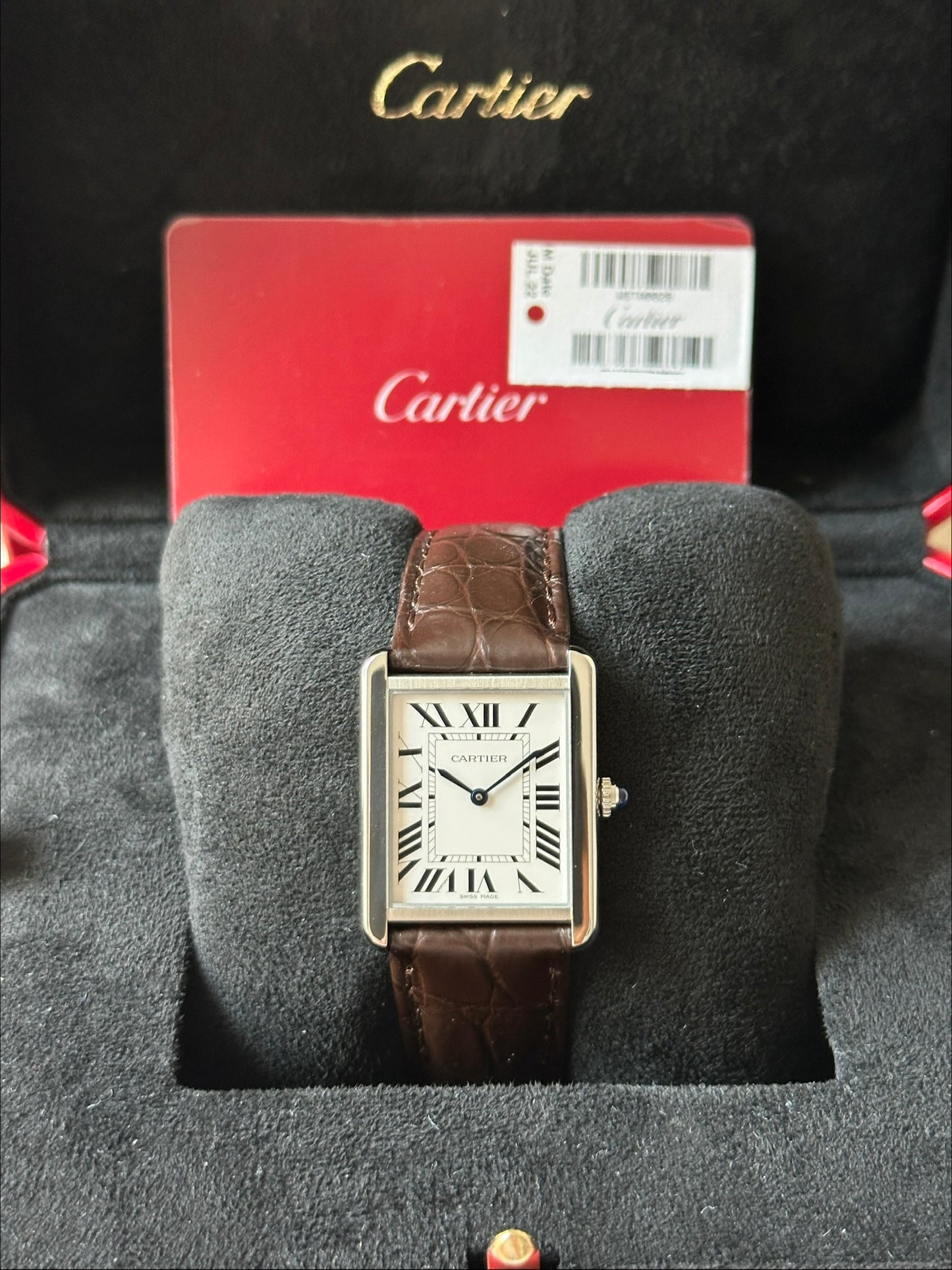 Cartier Tank Solo 3169 (Cartier Garantie 01.2029) WSTA0028 - Box & Papers