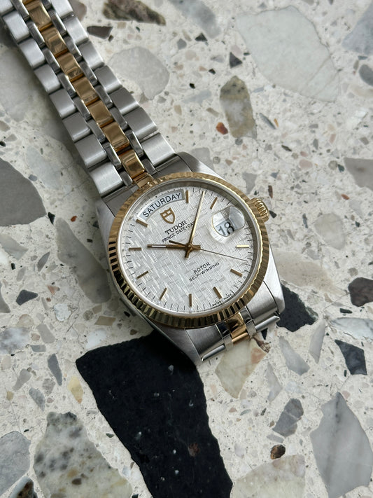 Tudor Prince 76213 Date Day (Full Set) - white linen dial