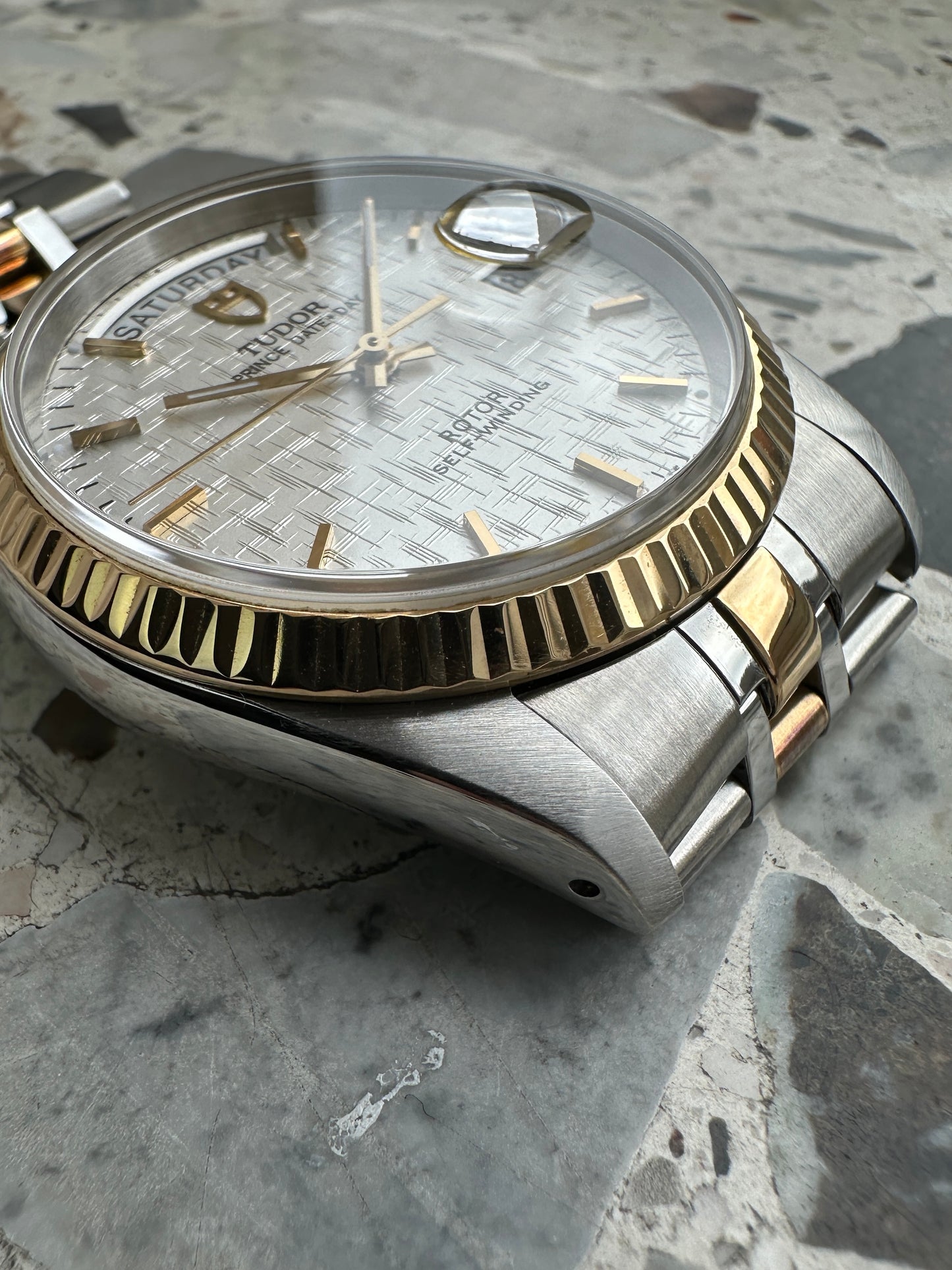 Tudor Prince 76213 Date Day (Full Set) - white linen dial
