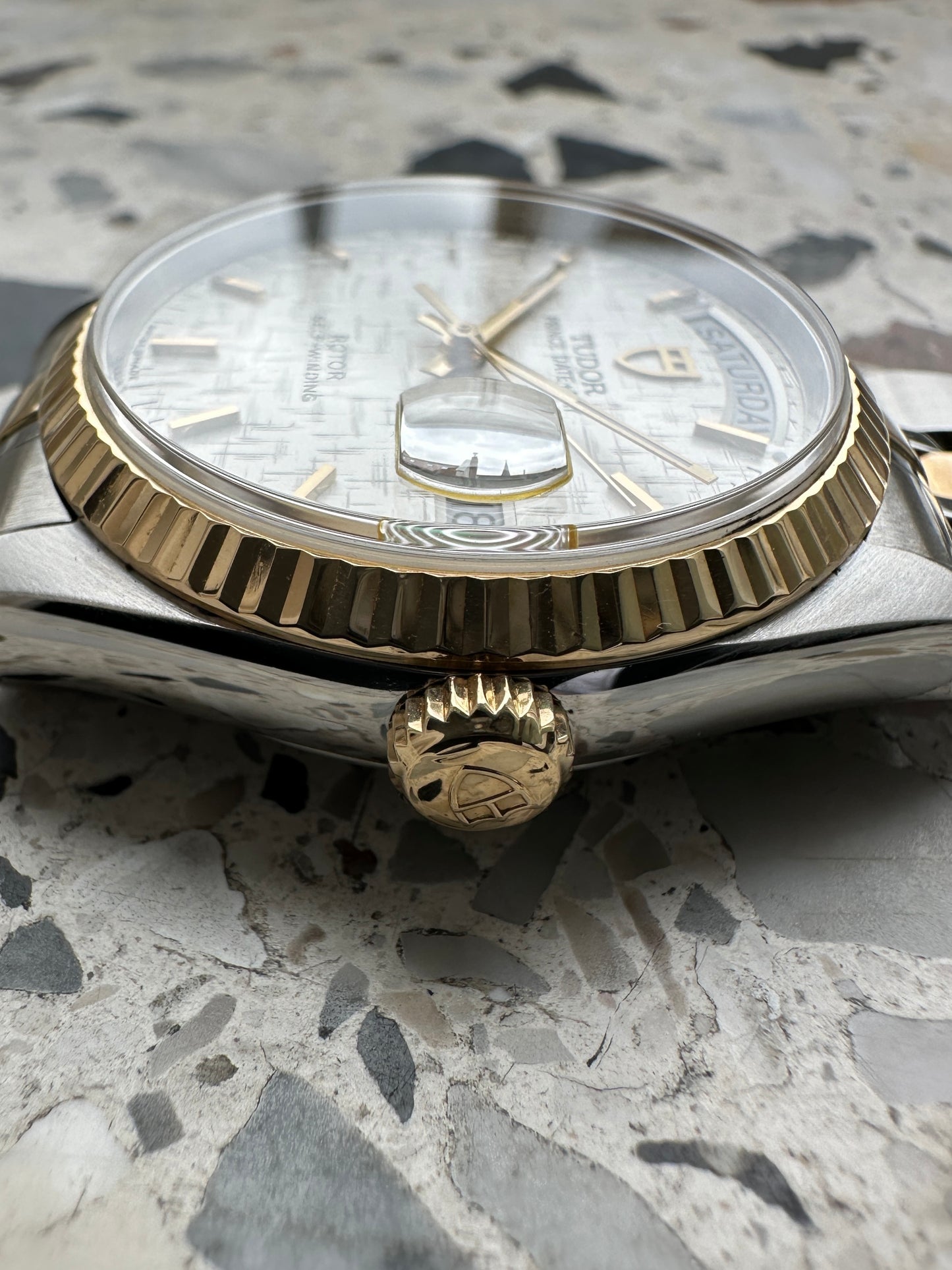 Tudor Prince 76213 Date Day (Full Set) - white linen dial