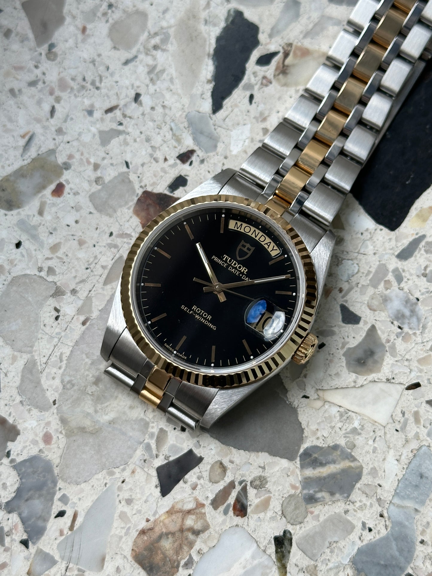 Tudor Prince Date Day (Full Set) 76213 (schwarzes Zifferblatt)