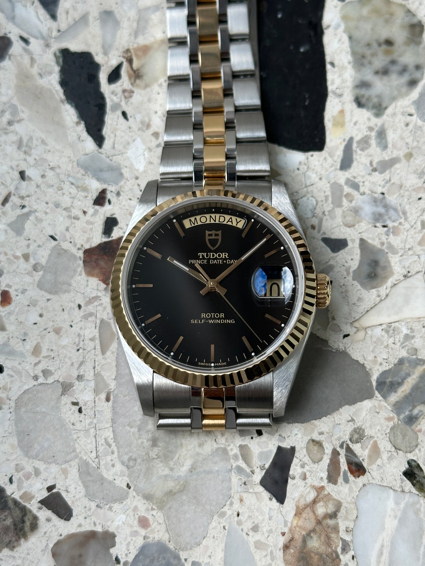 Tudor Prince Date Day (Full Set) 76213 (schwarzes Zifferblatt)