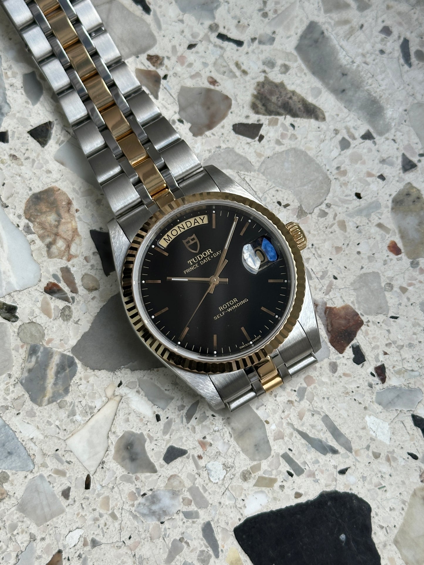 Tudor Prince Date Day (Full Set) 76213 (schwarzes Zifferblatt)