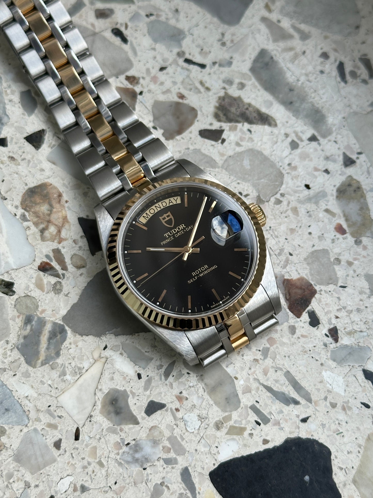Tudor Prince Date Day (Full Set) 76213 (schwarzes Zifferblatt)
