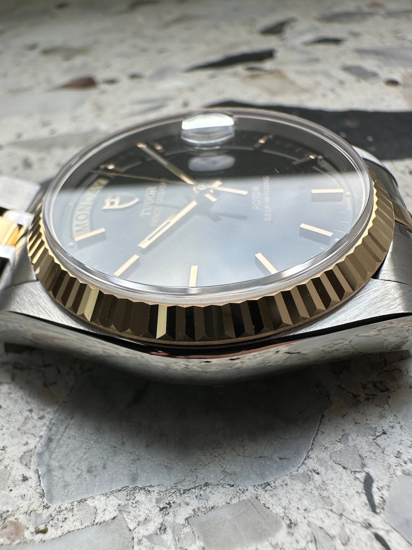 Tudor Prince Date Day (Full Set) 76213 (schwarzes Zifferblatt)