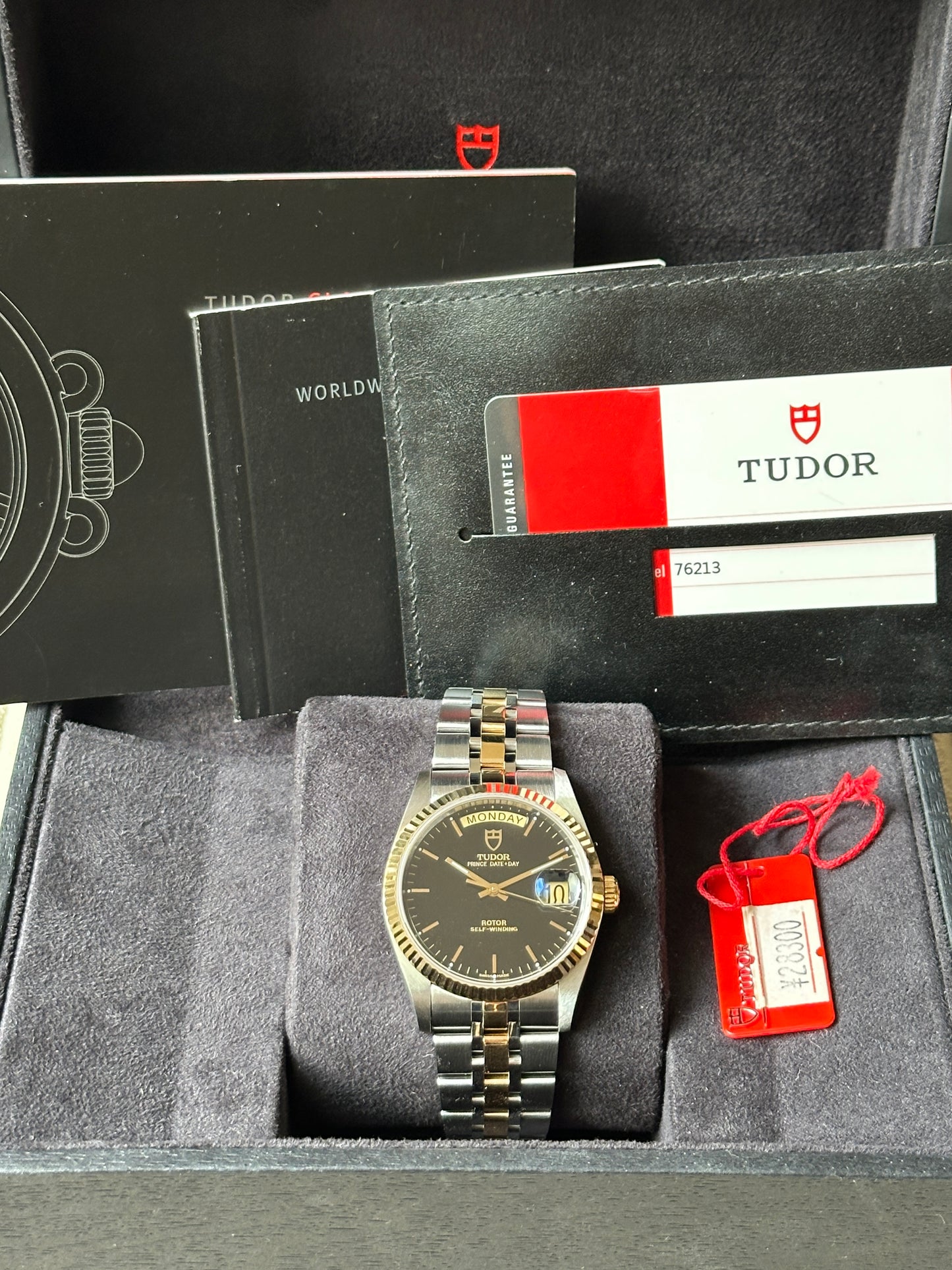 Tudor Prince Date Day (Full Set) 76213 (schwarzes Zifferblatt)