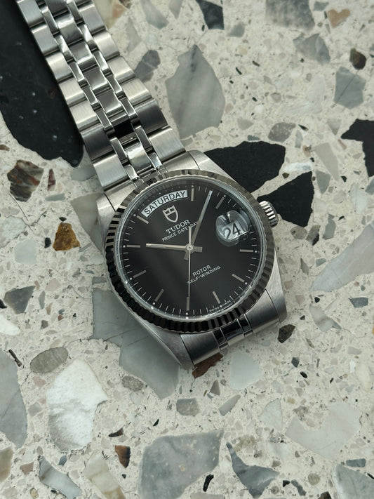 Tudor Prince Date Day (Full Set) 76214 - schwarzes Zifferblatt