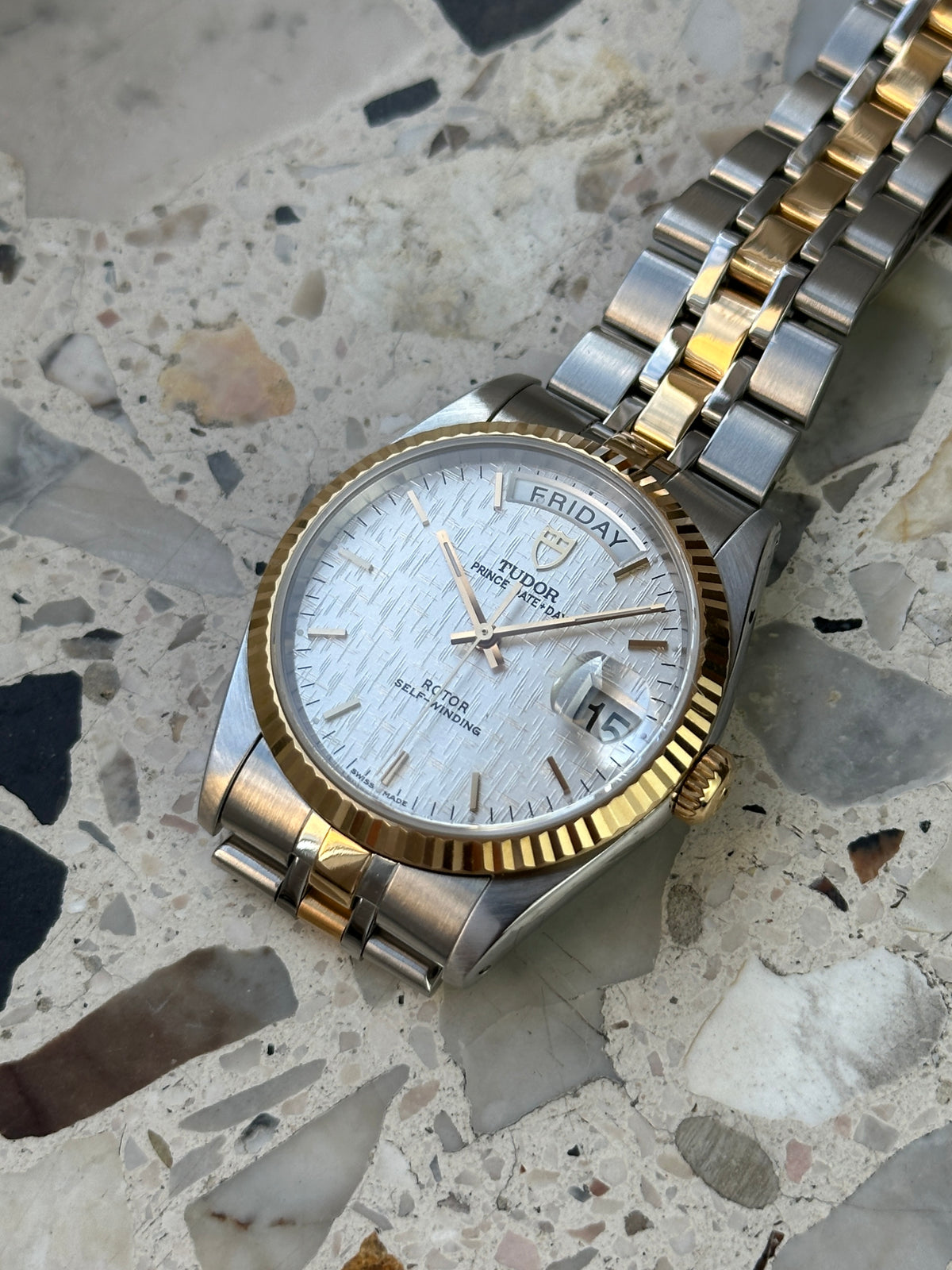 Tudor Prince 76213 Date Day (Full Set) - white linen dial