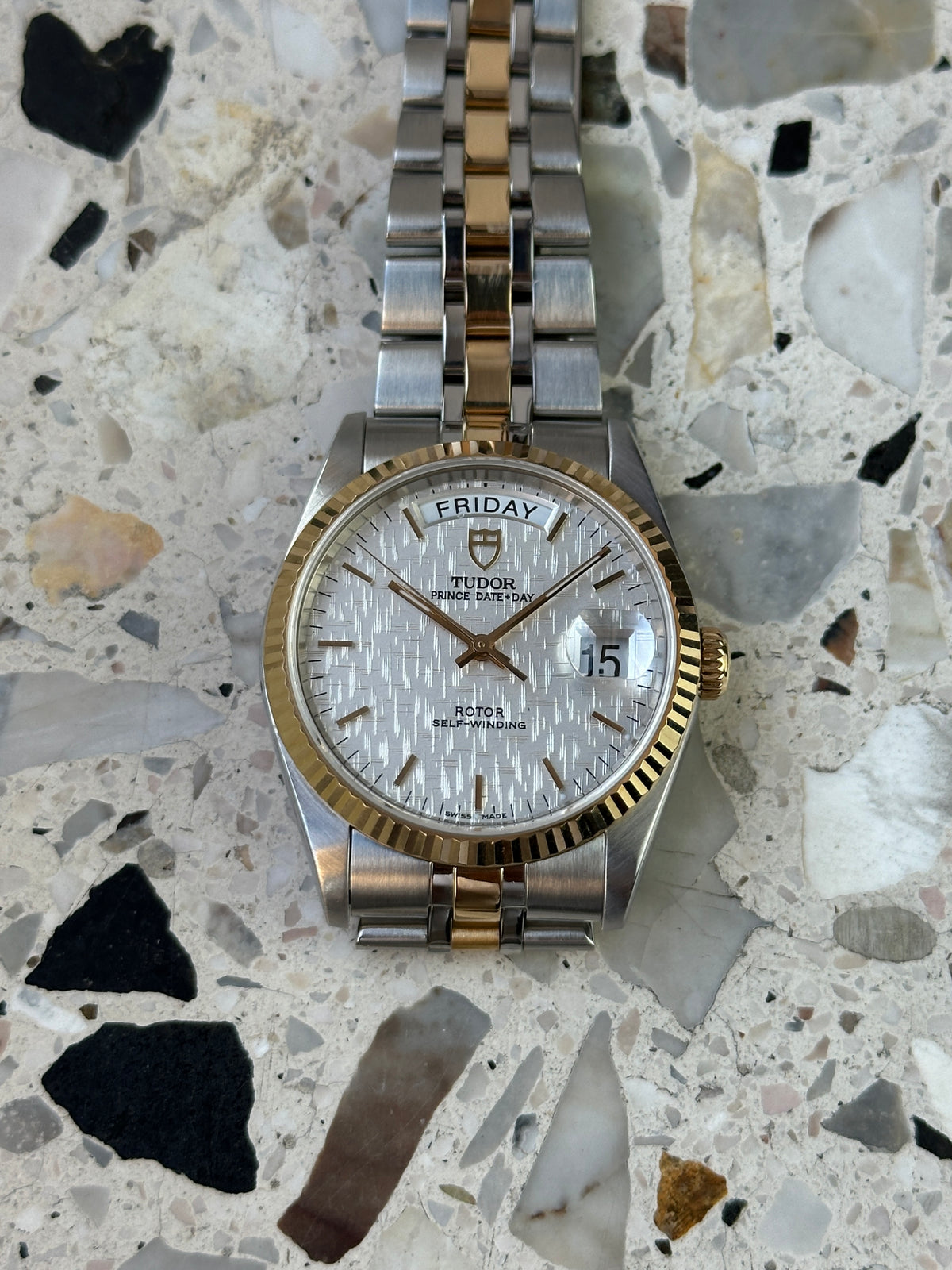 Tudor Prince 76213 Date Day (Full Set) - white linen dial