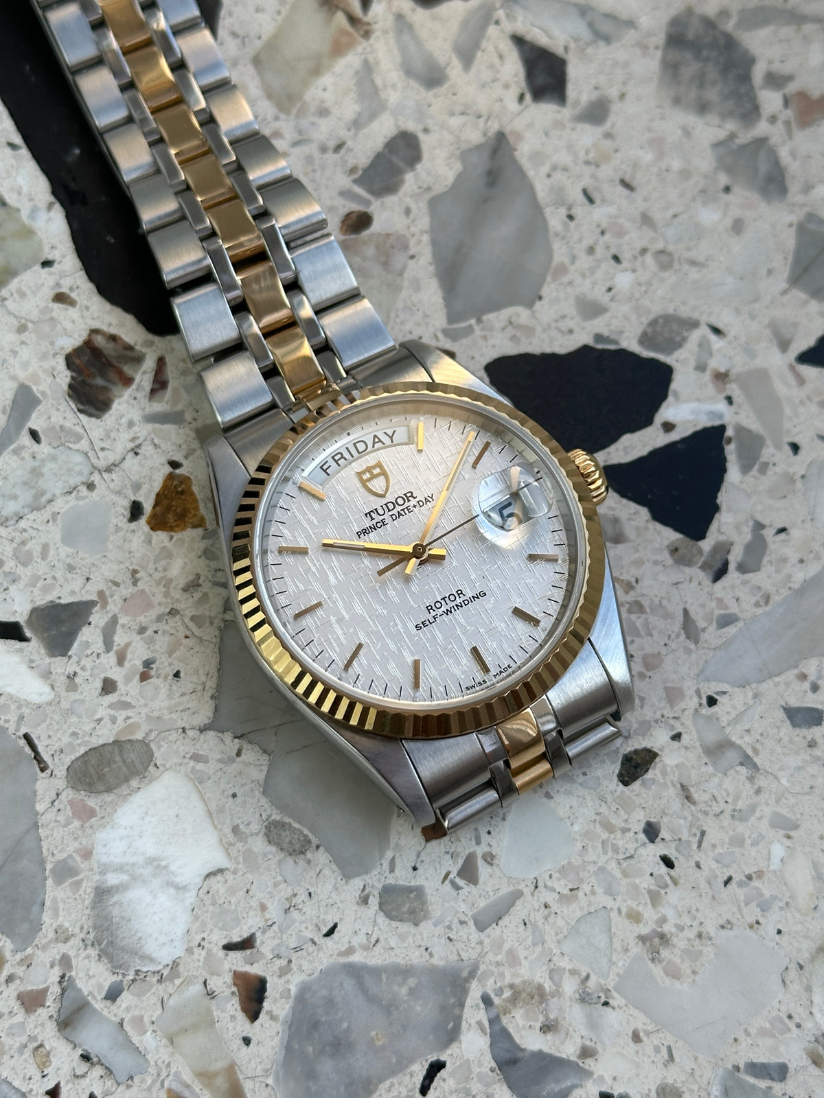 Tudor Prince 76213 Date Day (Full Set) - white linen dial