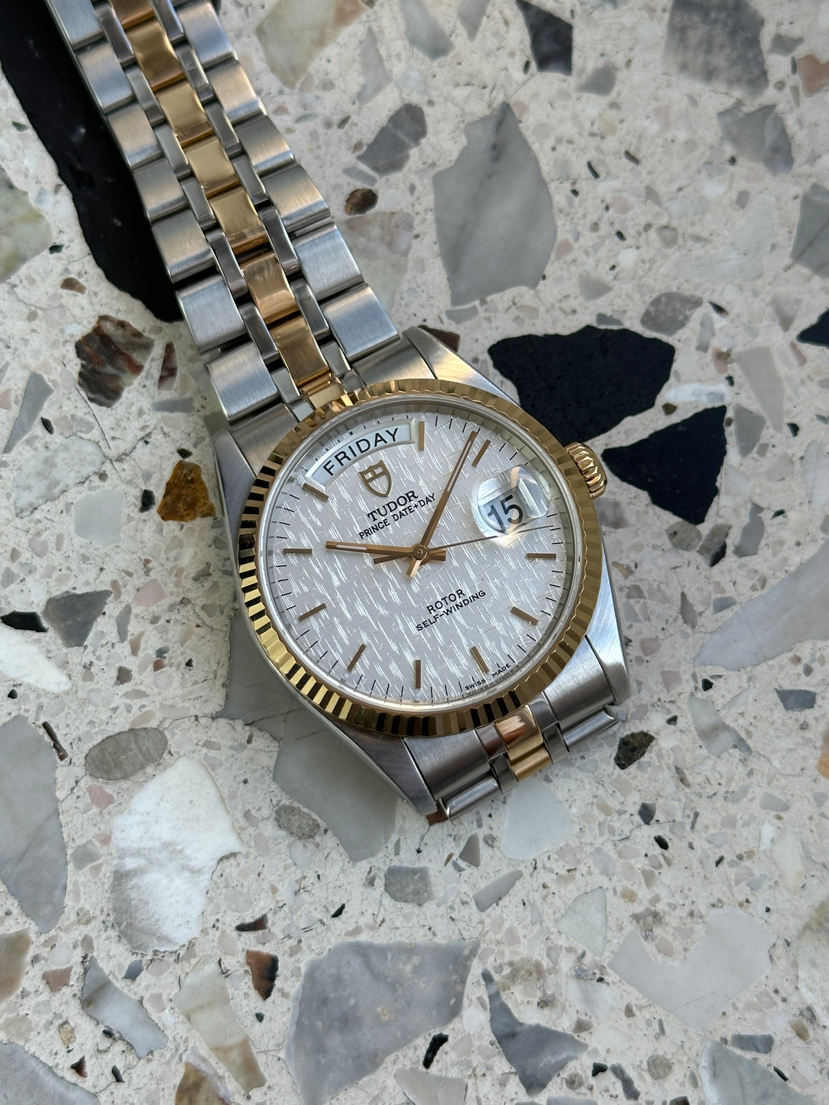 Tudor Prince 76213 Date Day (Full Set) - white linen dial