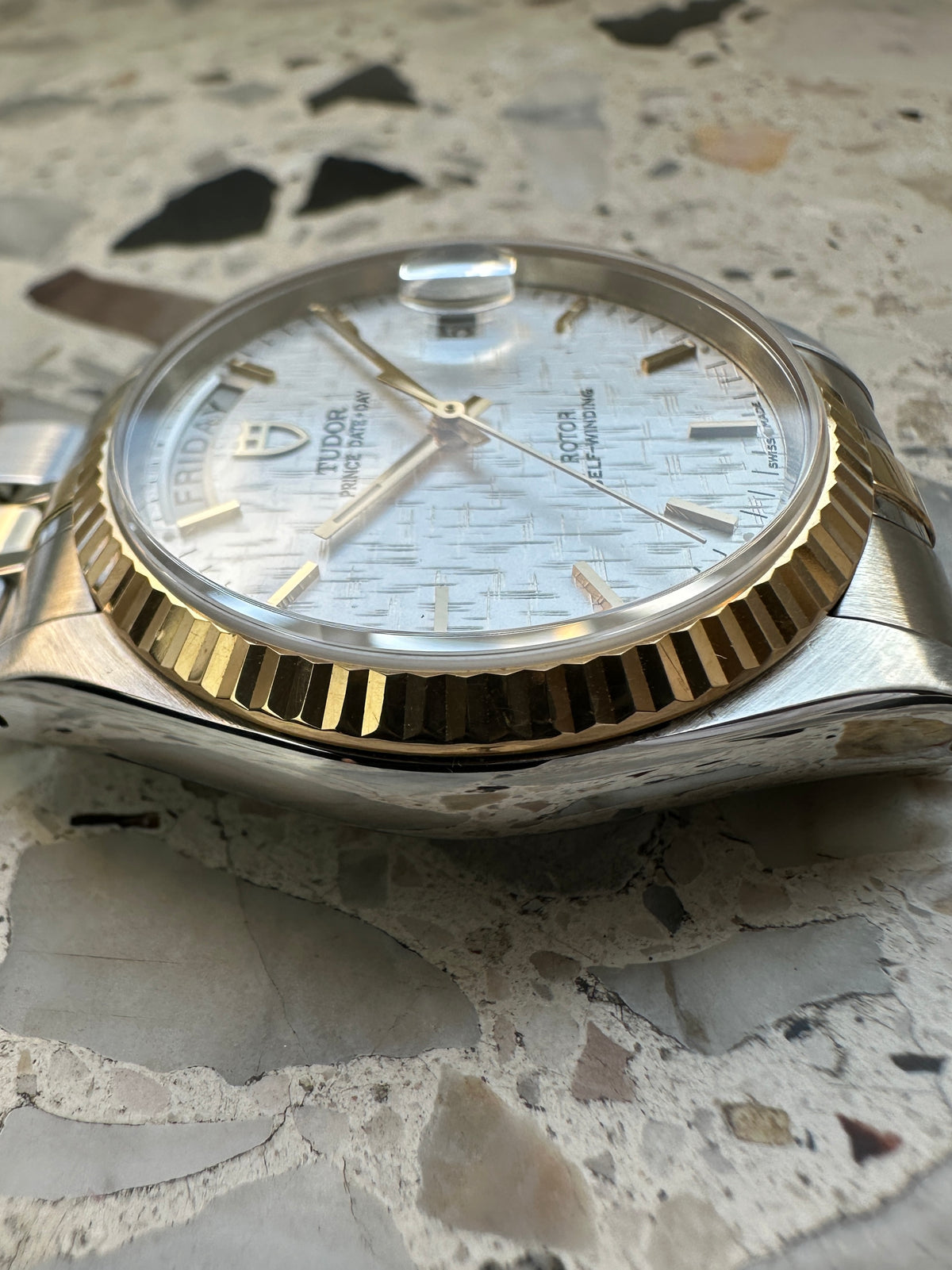 Tudor Prince 76213 Date Day (Full Set) - white linen dial