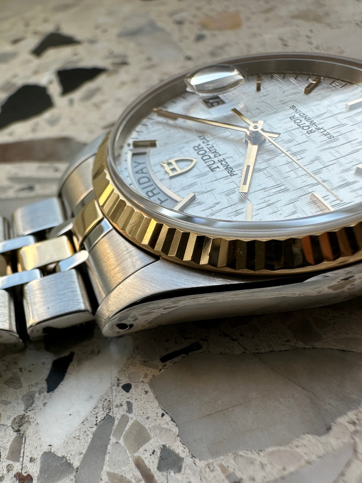 Tudor Prince 76213 Date Day (Full Set) - white linen dial