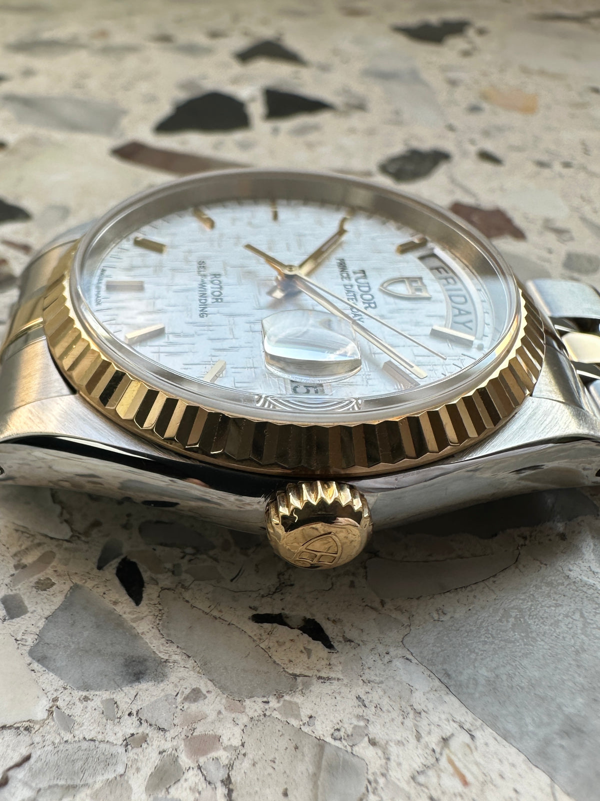 Tudor Prince 76213 Date Day (Full Set) - white linen dial