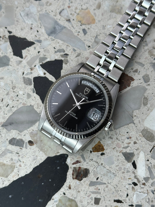 Tudor Prince Date Day (Full Set) 76214 - schwarzes Zifferblatt