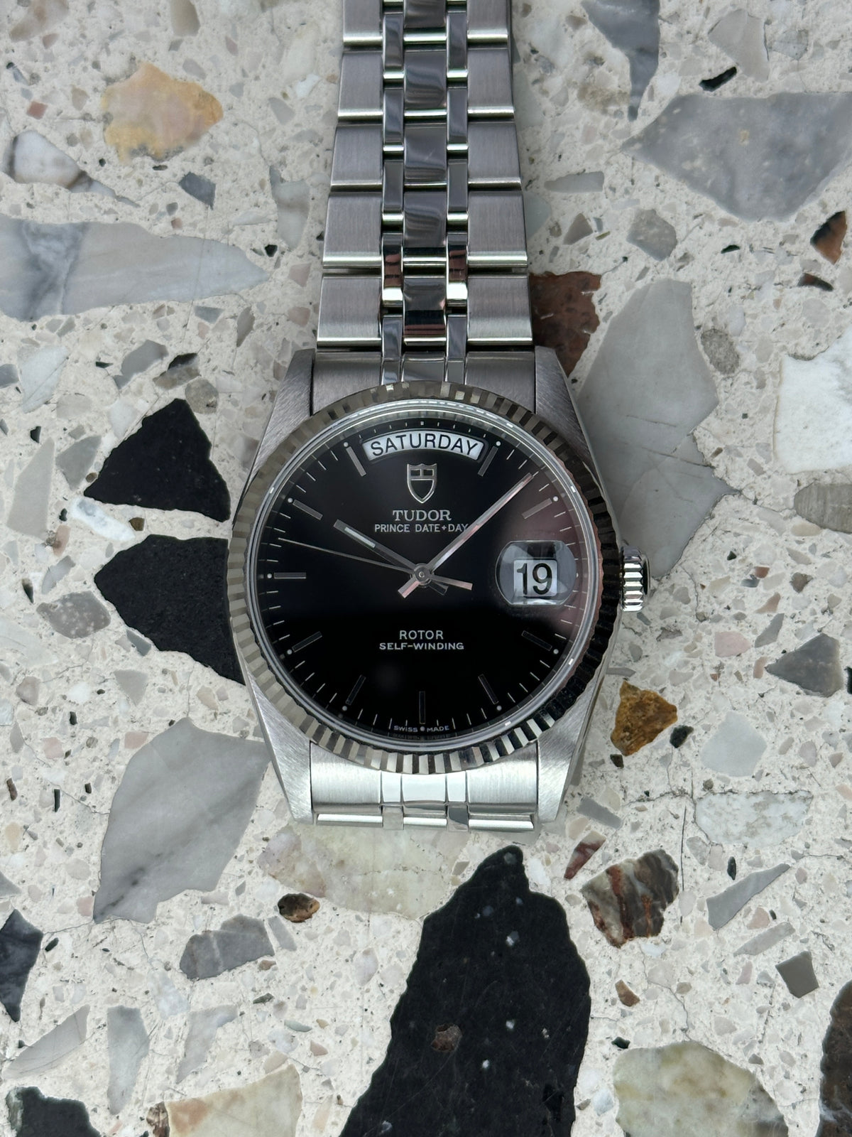 Tudor Prince Date Day (Full Set) 76214 - schwarzes Zifferblatt