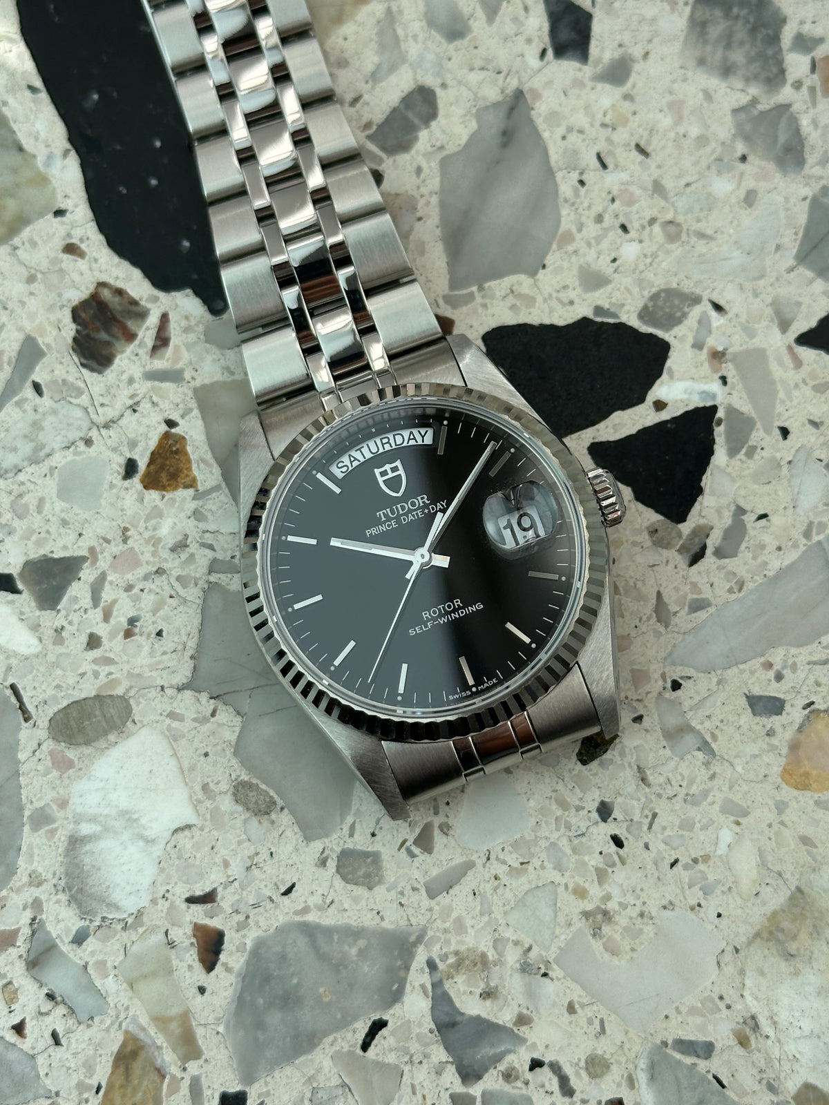 Tudor Prince Date Day (Full Set) 76214 - schwarzes Zifferblatt
