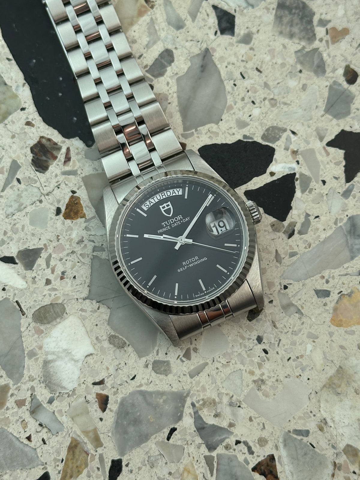 Tudor Prince Date Day (Full Set) 76214 - schwarzes Zifferblatt