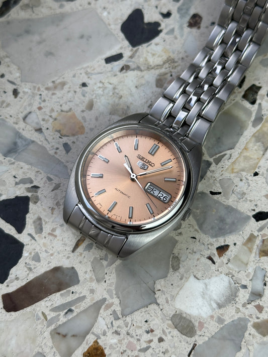 Seiko 5 7s26-0430 (Pink / Salmon Dial) SNXA011