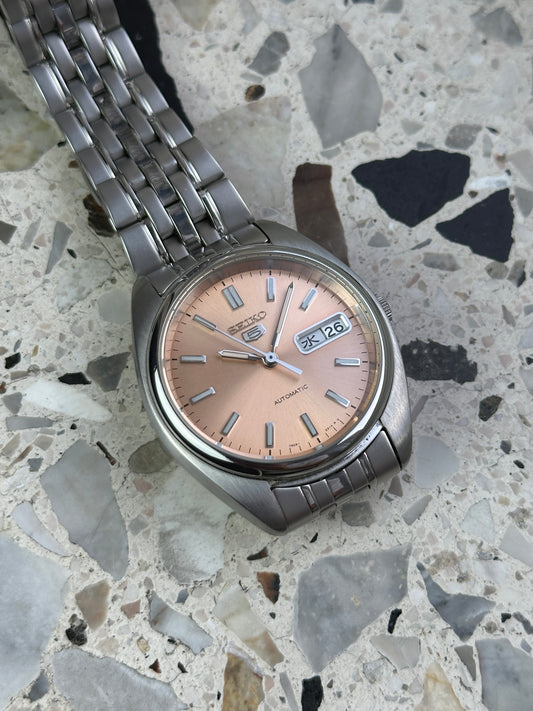 Seiko 5 7s26-0430 (Pink / Salmon Dial) SNXA011