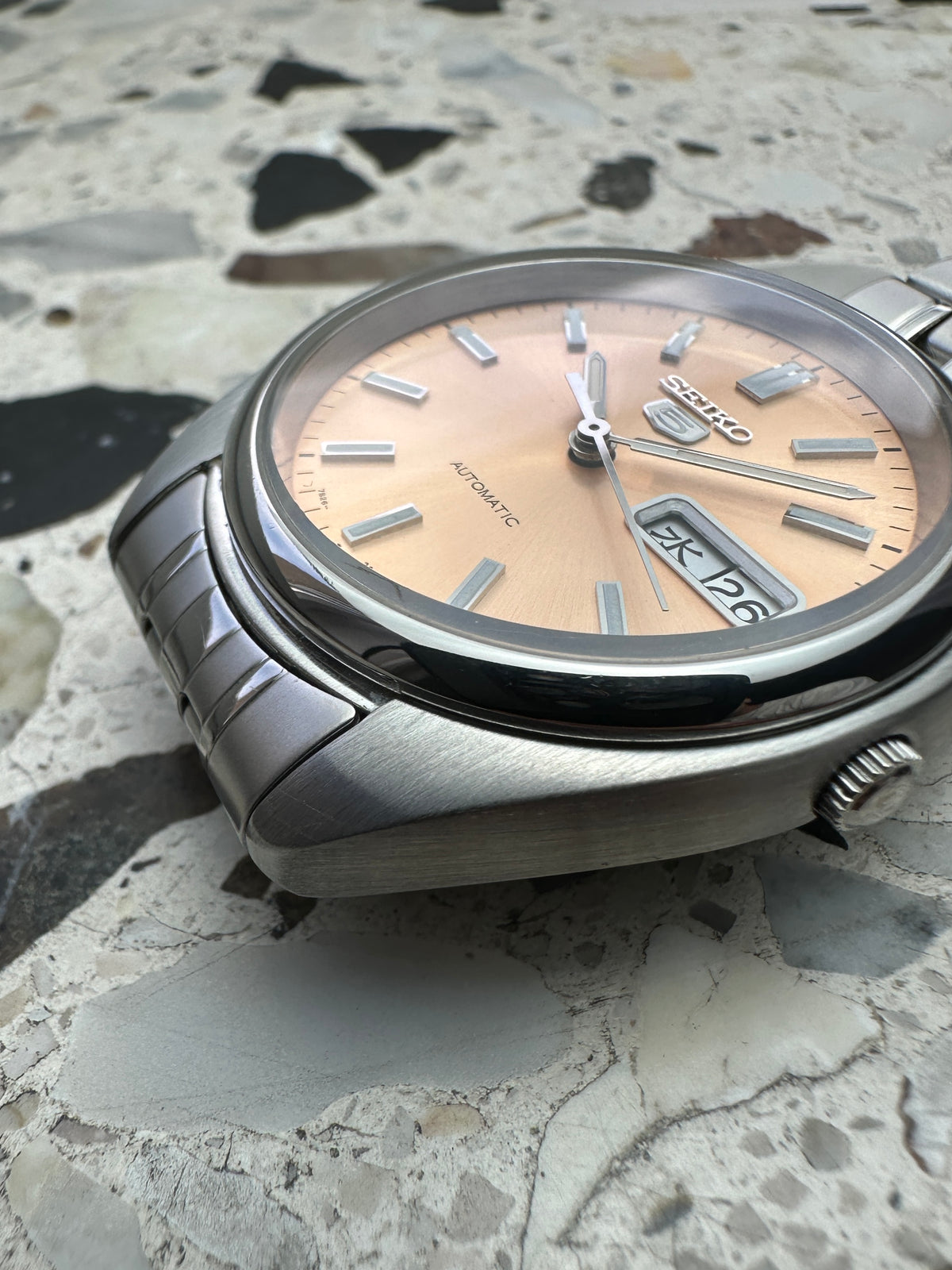 Seiko 5 7s26-0430 (Pink / Salmon Dial) SNXA011