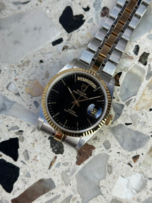 Tudor Prince Date Day (Full Set) 76213 - black dial